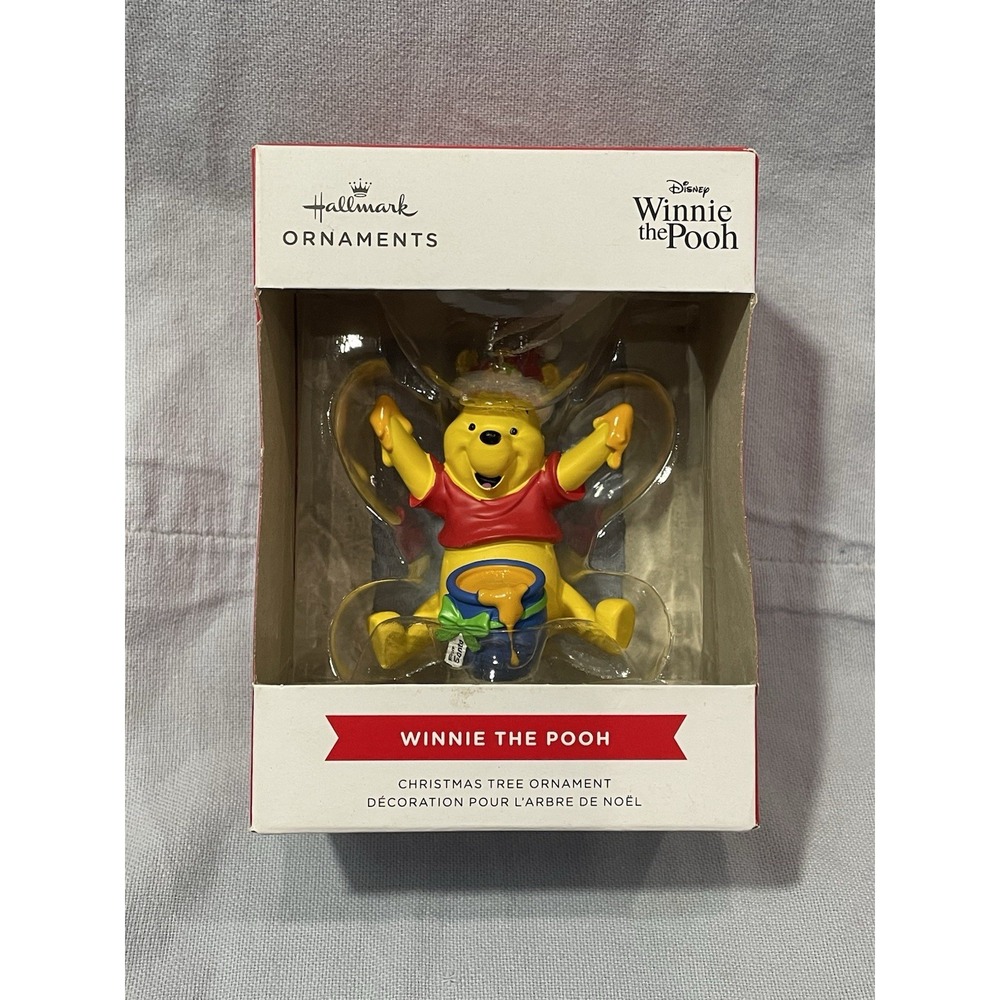 NEW Hallmark Christmas‎ Ornament - Walt Disney - Winnie the Pooh Santa Hat Honey
